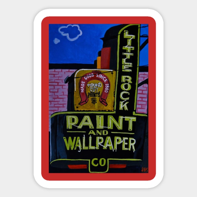 Little Rock Paint and Wallpaper Sticker by SPINADELIC